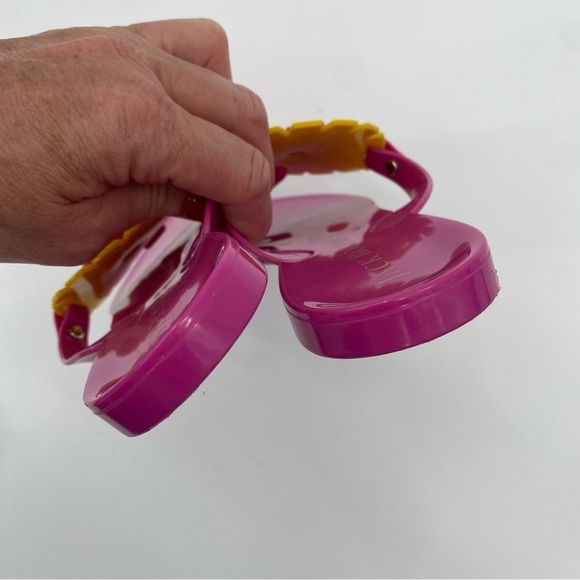 Jack Rogers Bella Jelly Pink Floral sandals thongs size 6 - Picture 5 of 9